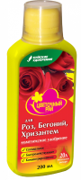 Жидкое комплексное удобрение &quot;Цветочный рай&quot; для роз, бегоний и хризантем, 200 мл